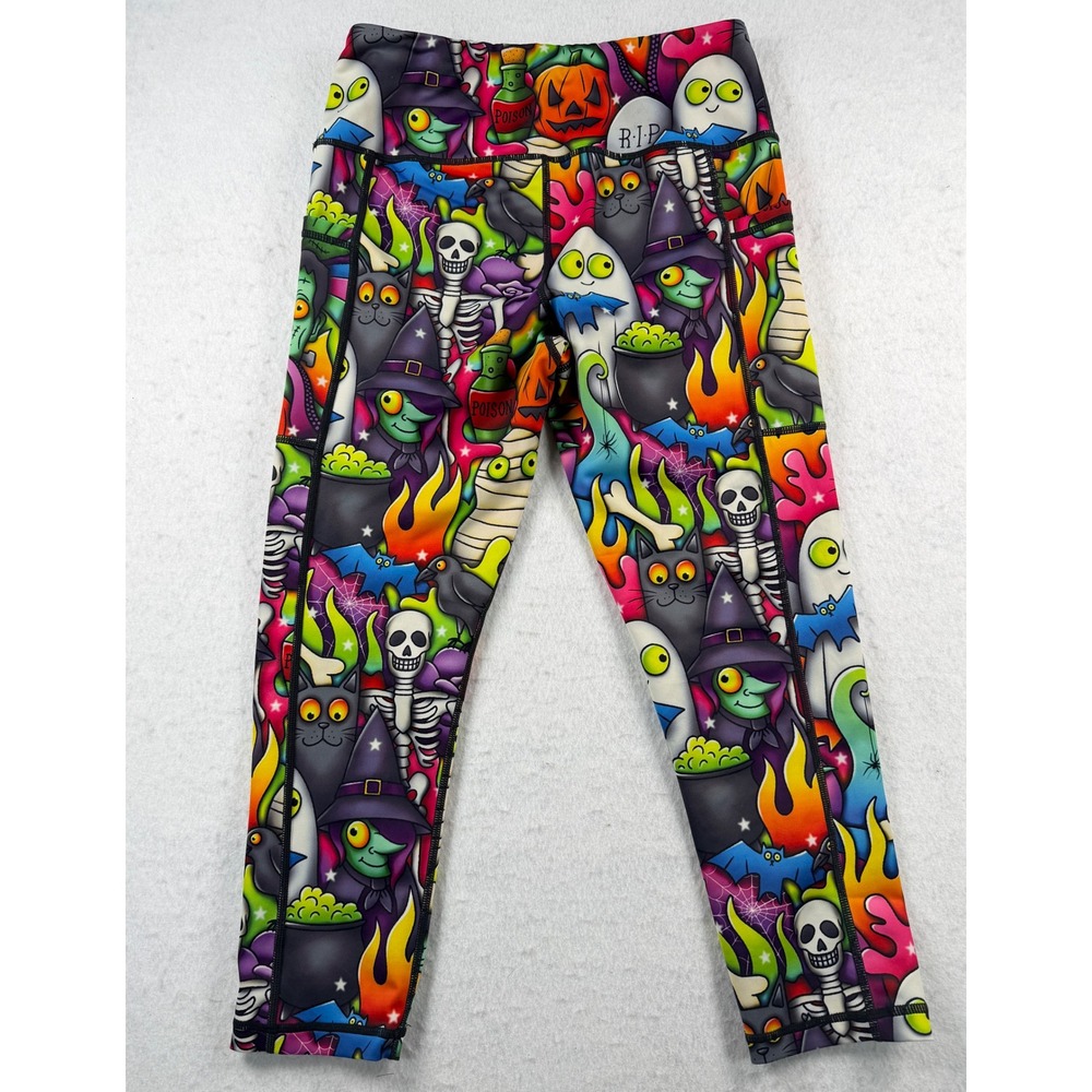 Constantly Varied Gear CVG Halloween Leggings Small Spooky Squats Approved Capri - Picture 6 of 7